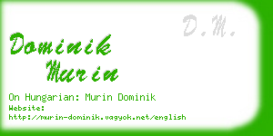 dominik murin business card